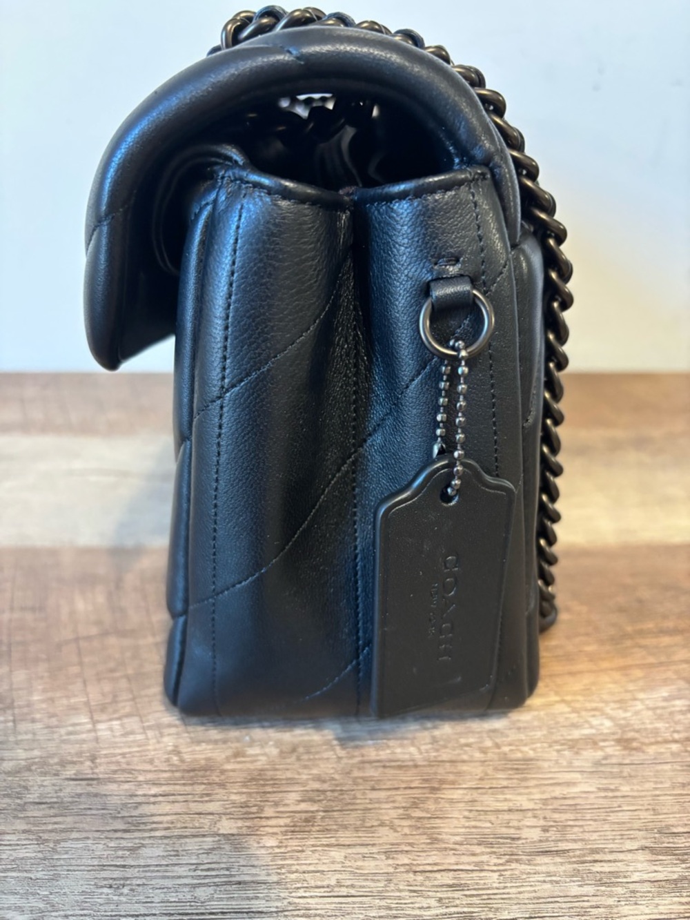 Coach Quilted Tabby 33 Black with Pewter hardware - Picture 11 of 11